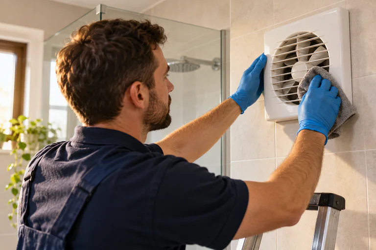 Exhaust fan cleaning